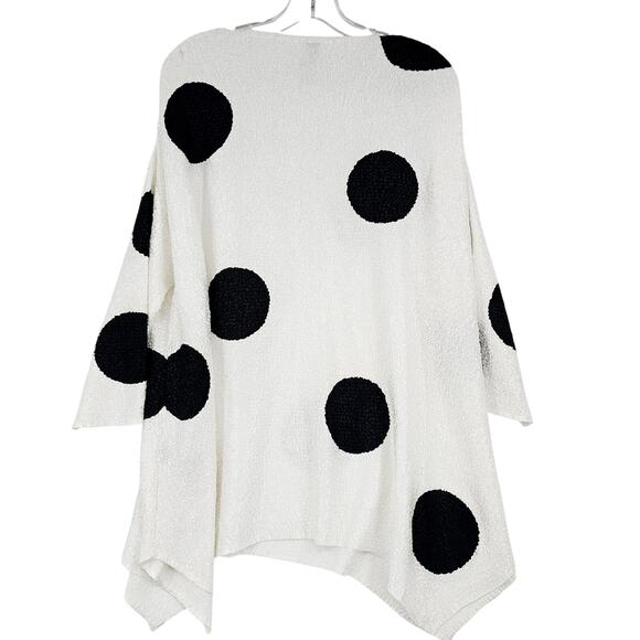 Berek Oversized White & Black Dot Tunic Top Blouse Women's Plus size 2 2x 3709 - Picture 2 of 9